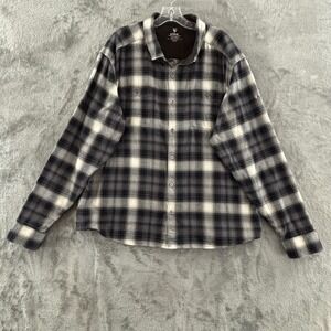 Kuhl The Law Flannel Shirt Mens XXL Plaid Button Long Sleeve Style 7373